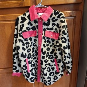 NWOT leopard shacket